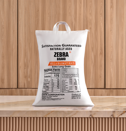 ZEBRA Sella Basmati Rice Extra Long Grain (20 lb)