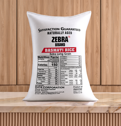 ZEBRA Basmati Rice Extra Long Grain (40 Lb)