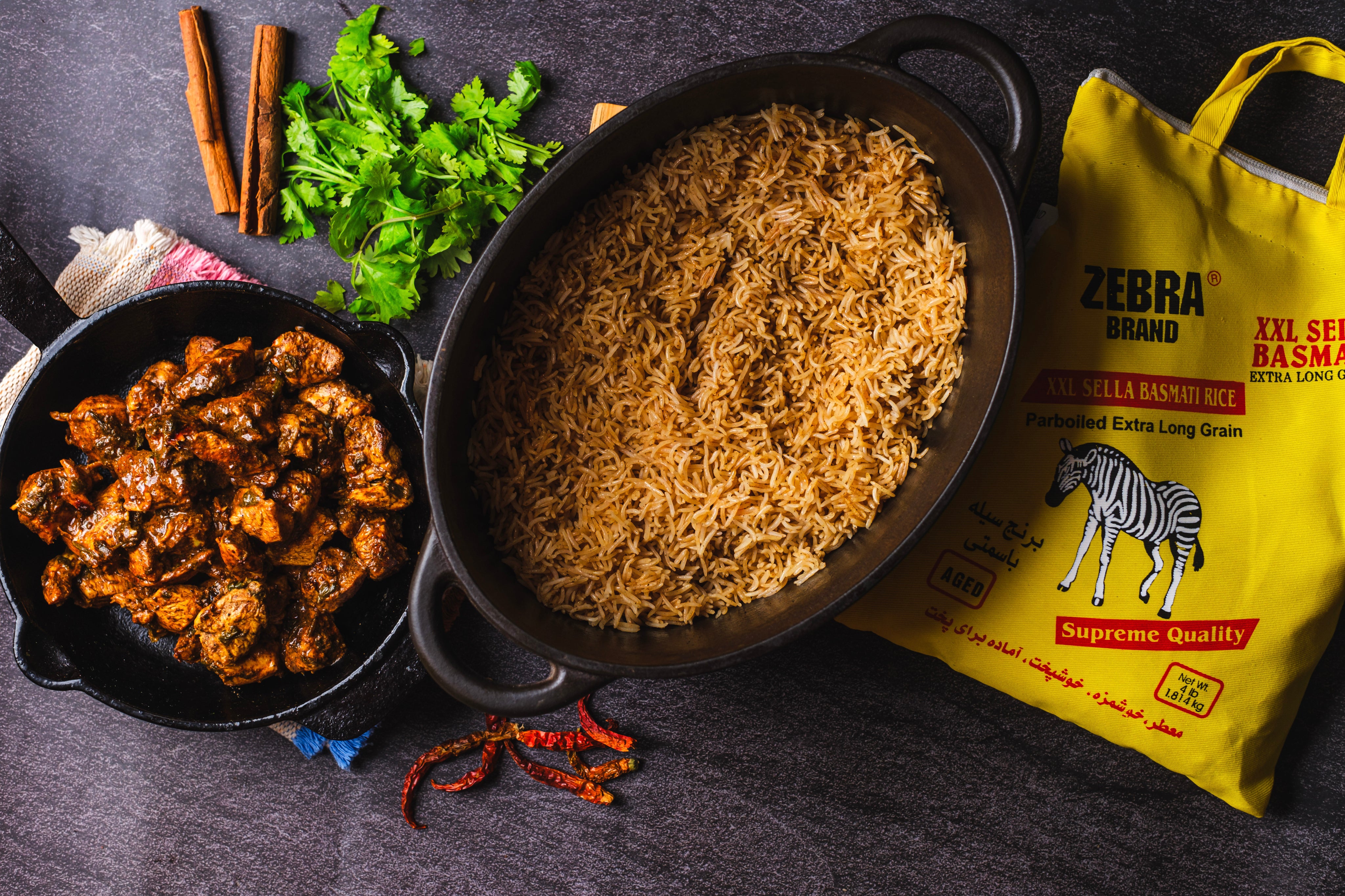 Extra Long Grain Yellow – Zebra Basmati Rice