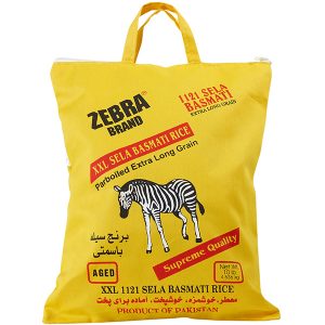 ZEBRA Basmati Rice Parboiled Extra Long Grain (10 Lb)
